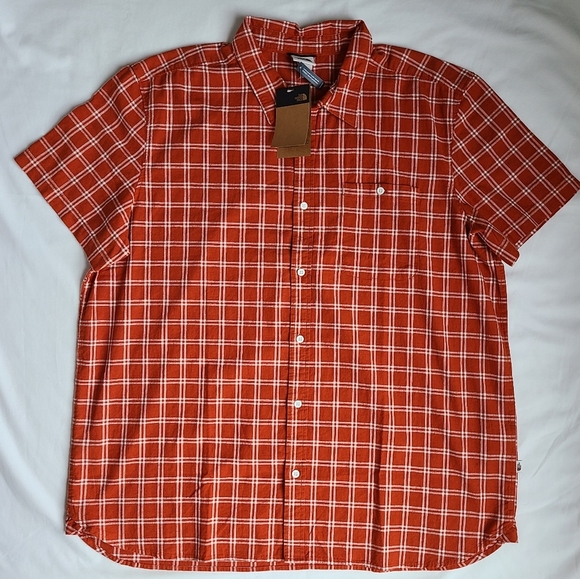 NWT The North Face Burt Orange Button Down Shirt - Picture 4 of 4